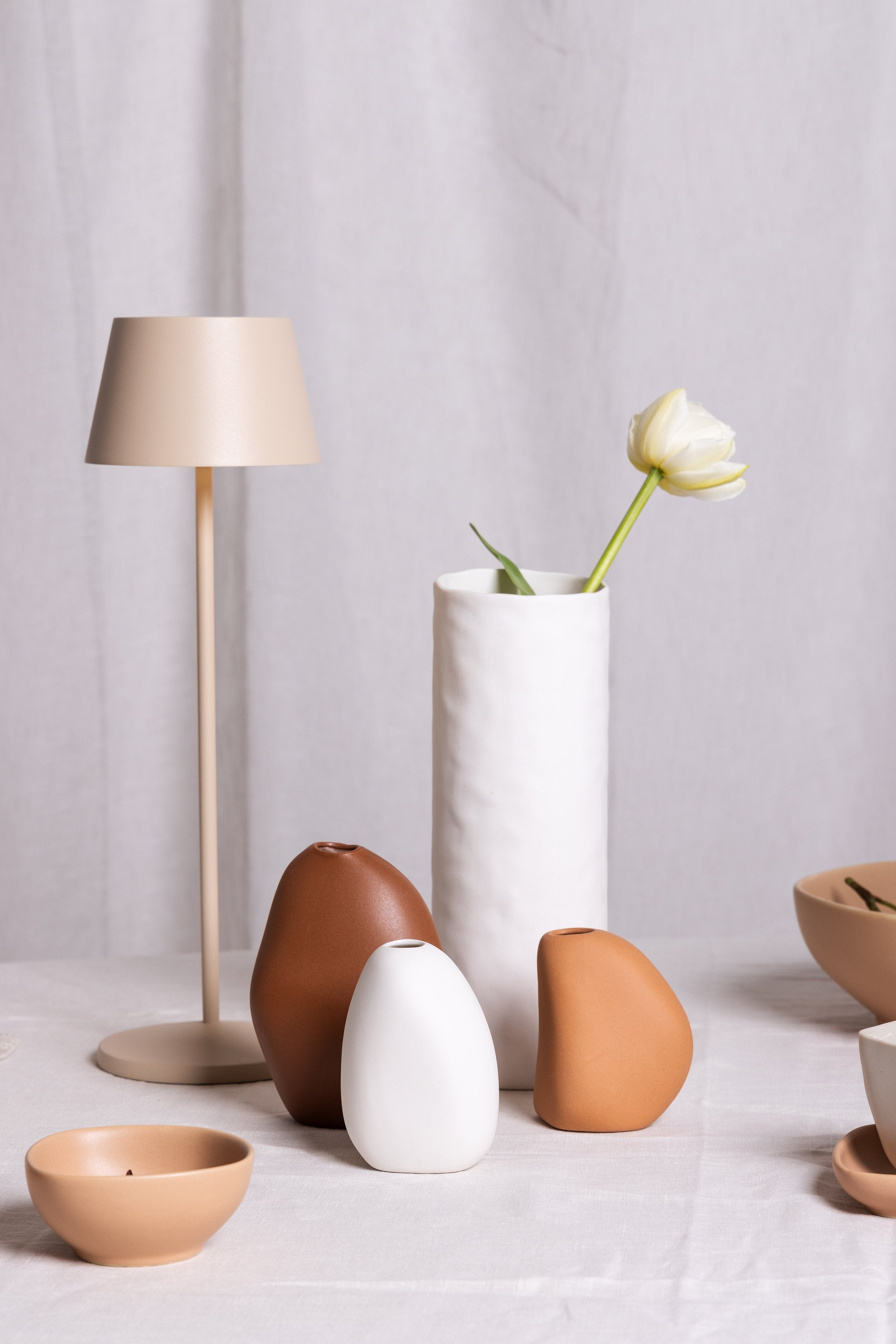 Bernie Vase - White