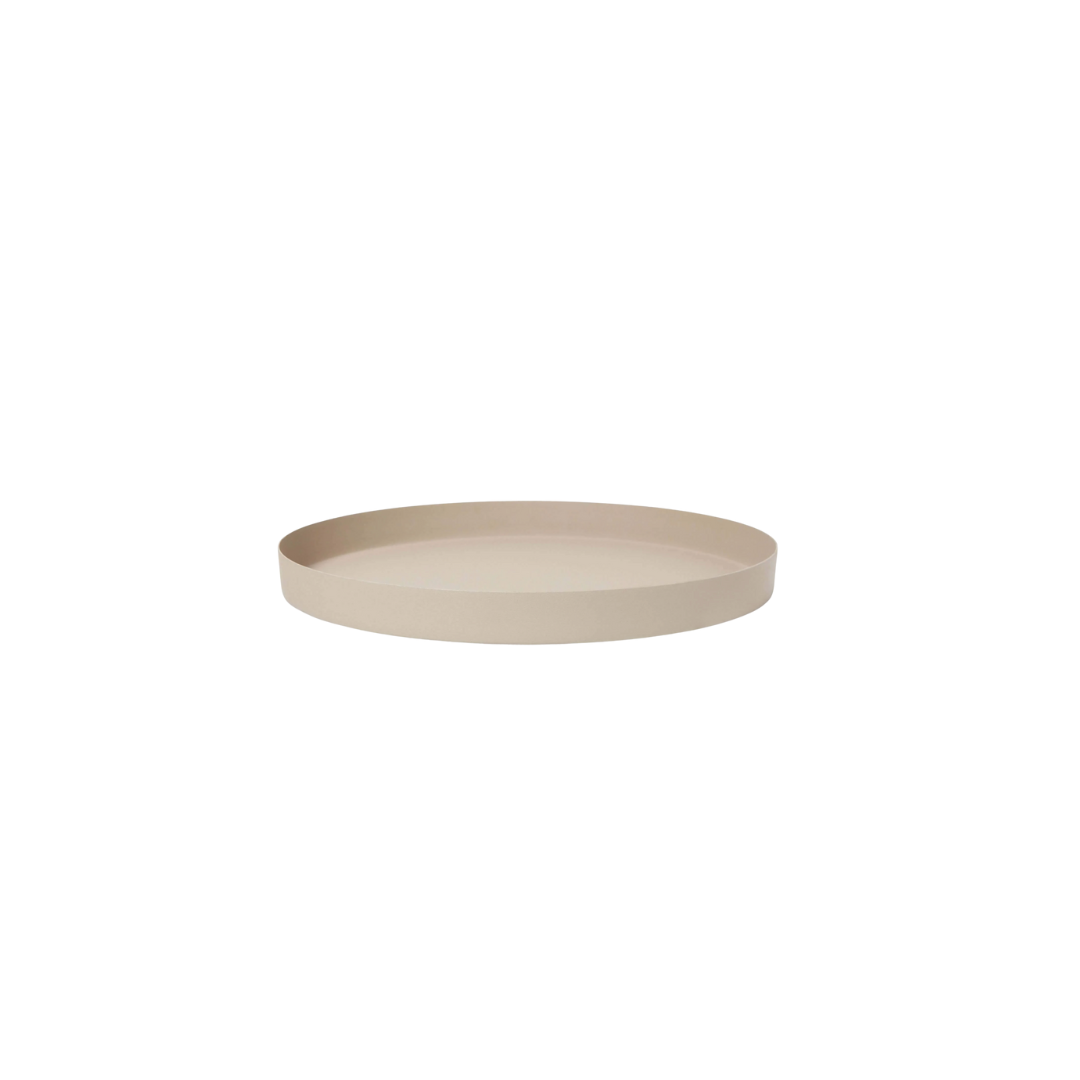Mona Round Tray - Latte