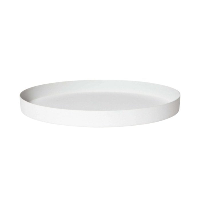 Mona Round Tray - Chalk
