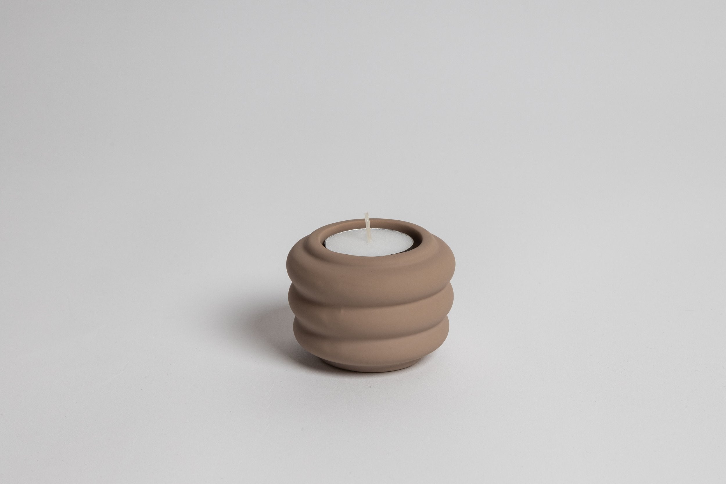 Mia Tea Light - Pastel Brown