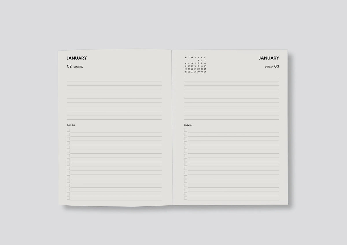 Lettuce 2027 Weekly Diary | Blue Flowers