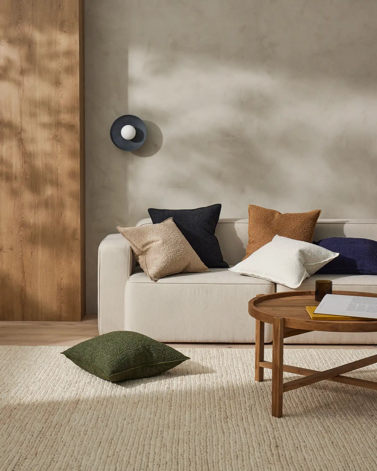 Weave - Alberto Ivory Cushion - 50 x 50cm