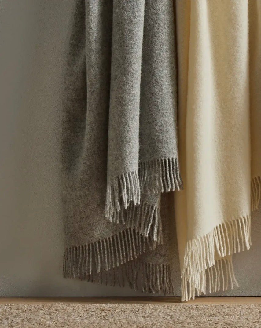 Nevis Throw Blanket - Ash - libandlu