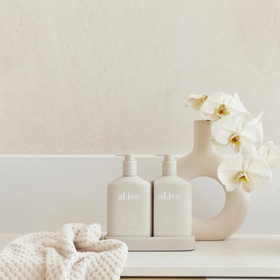 ali.ve - wash & lotion duo - sea cotton & cocount