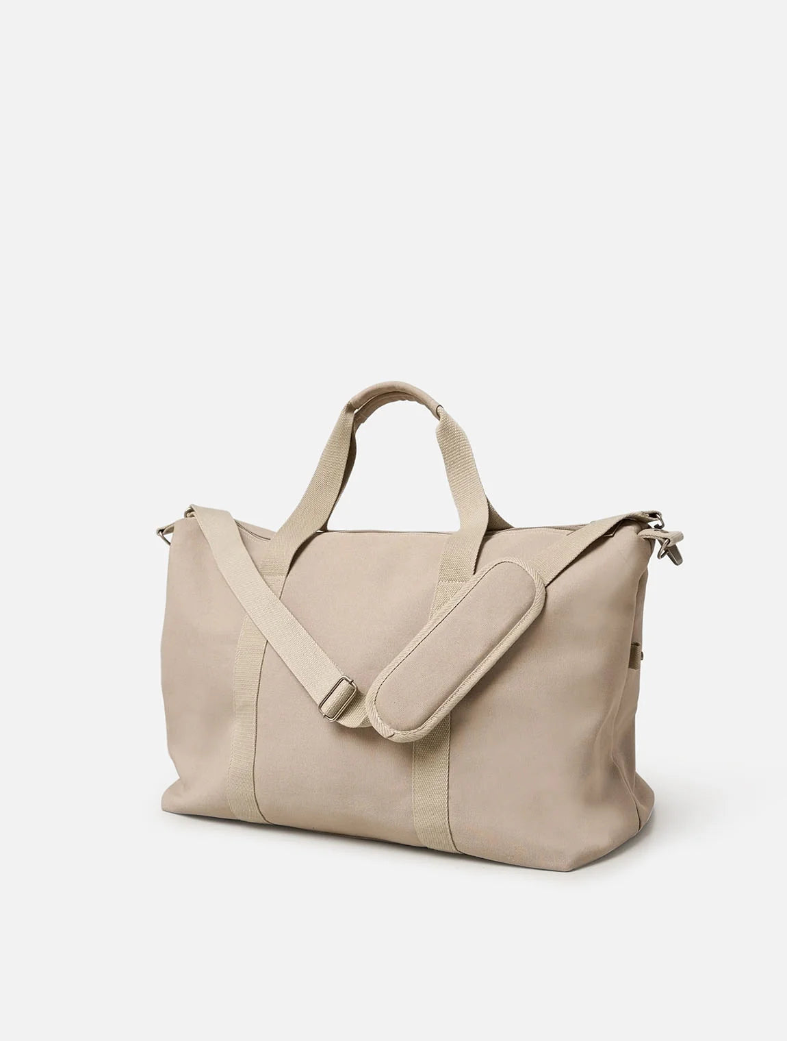 Canvas Weekender Bag - Beige