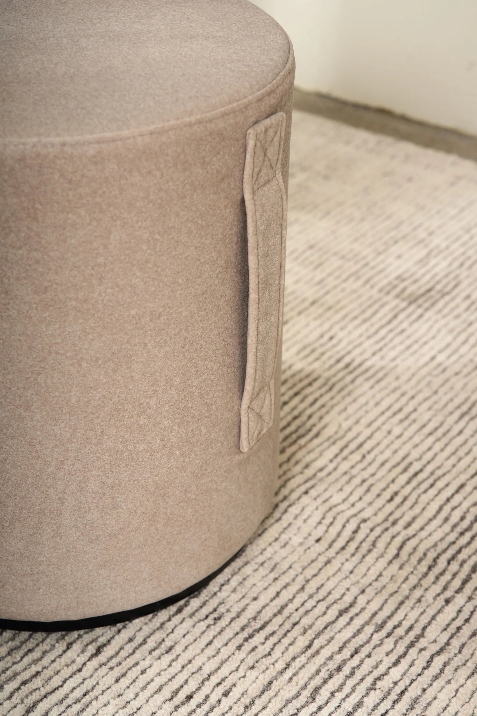 Mee Swivel Ottoman - Sand