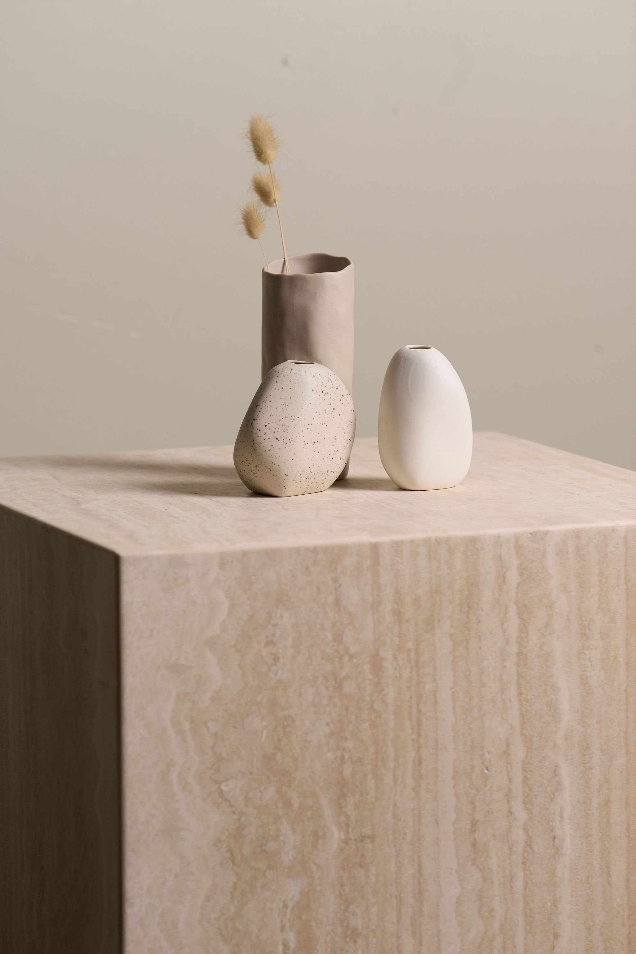 Bernie Vase Small - Bone