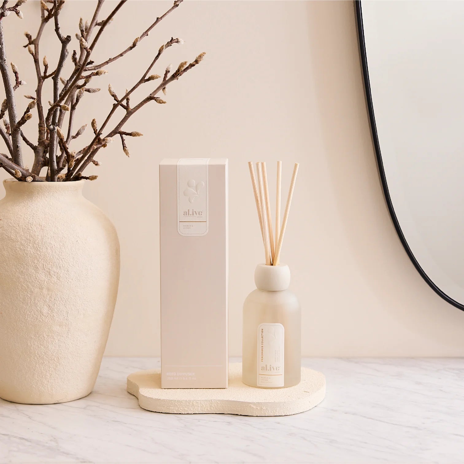 a.live reed diffuser - mango & lychee