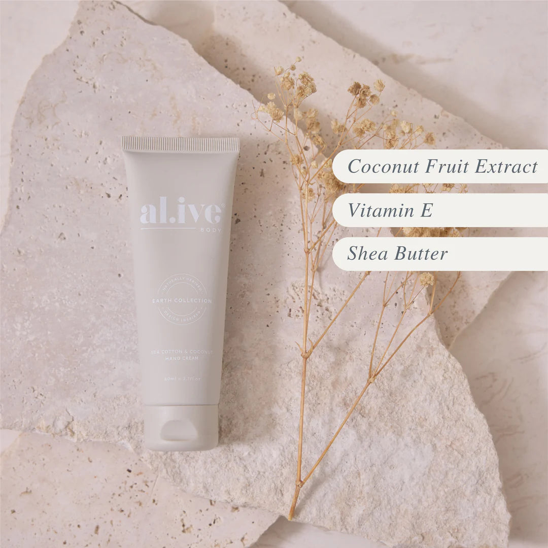 ali.ve - hand cream - sea cotton & coconut