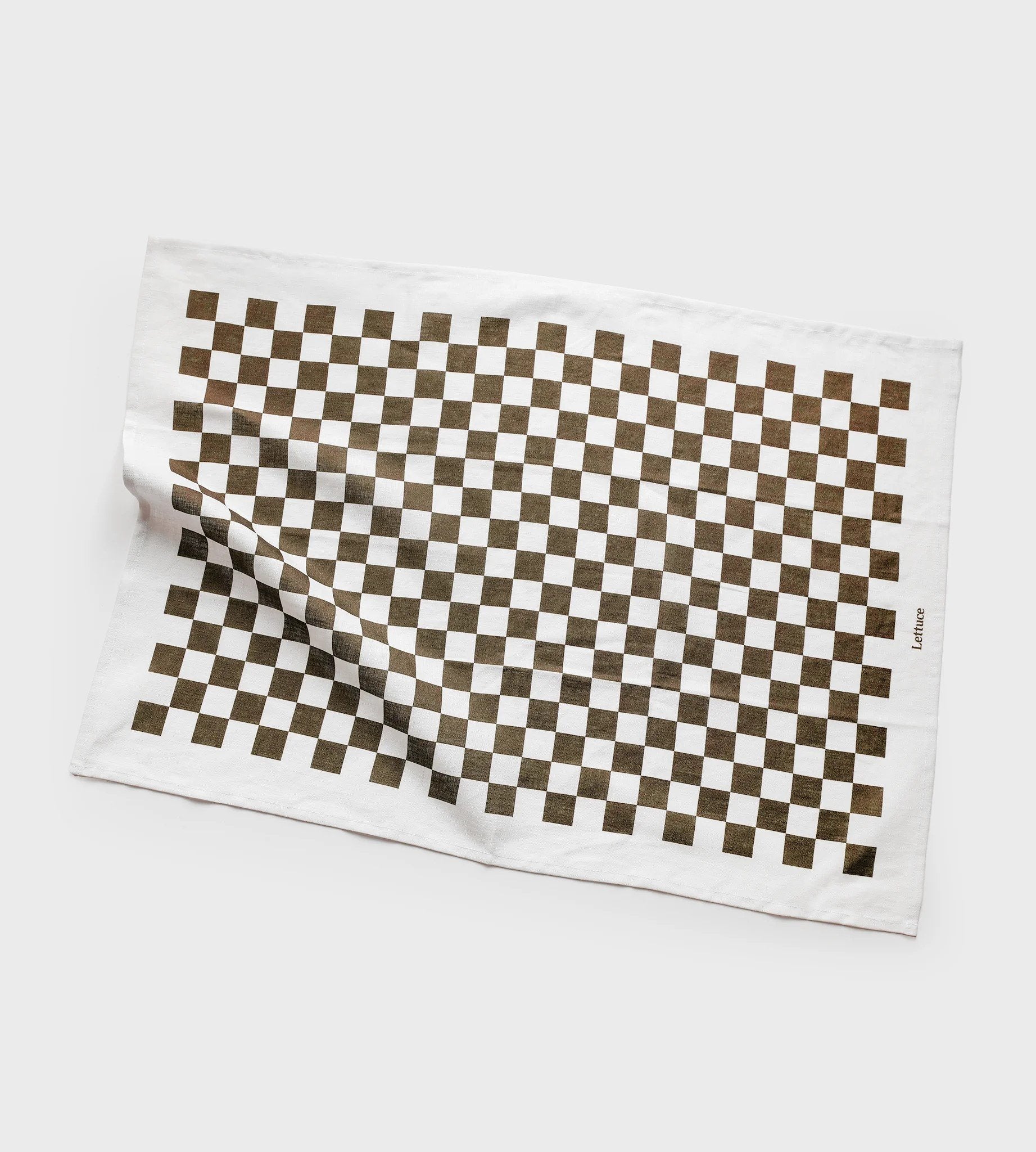 Lettuce Lettuce | Tea Towel | Micro Checkers