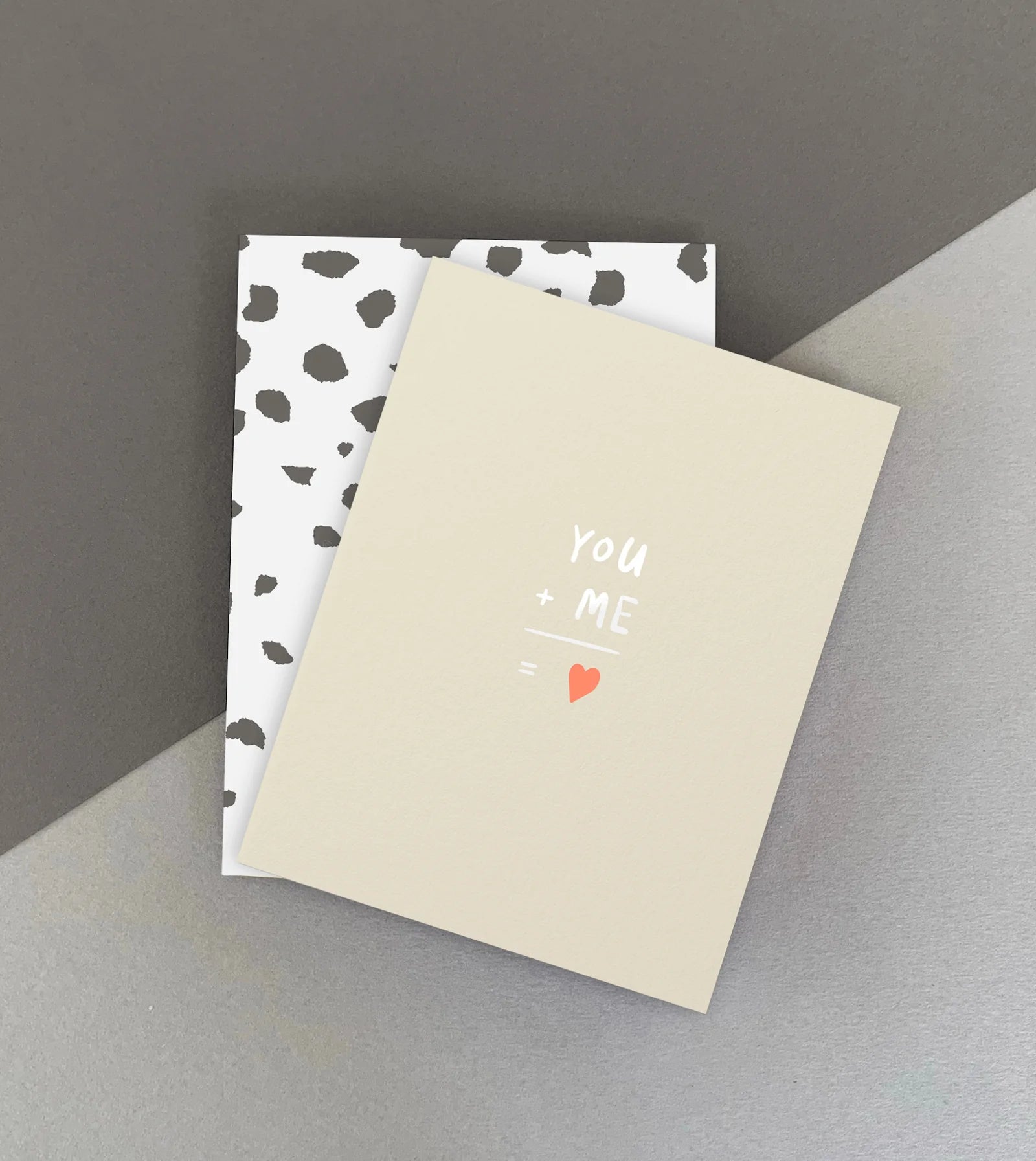 You + Me greeting card