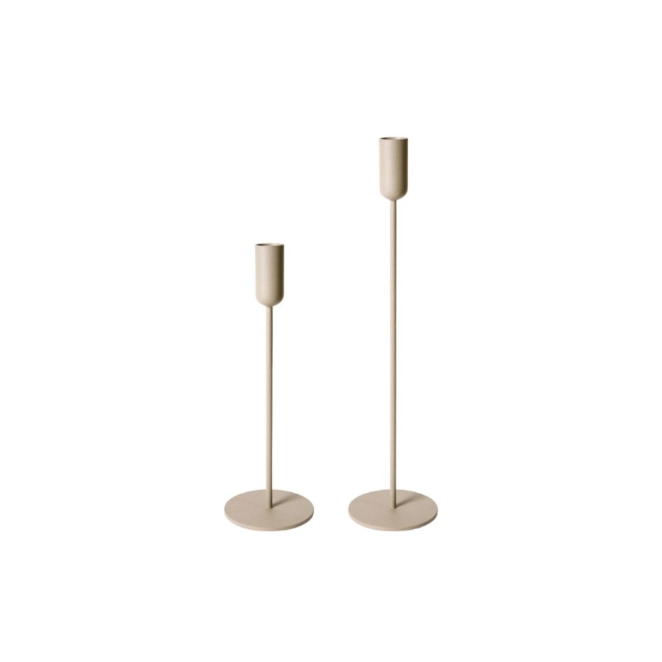 Mona Candle Holder Set - Latte