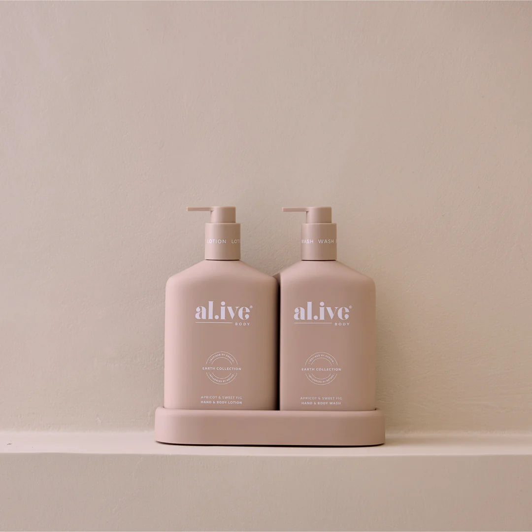 ali.ve - wash + lotion duo - apricot & sweet fig