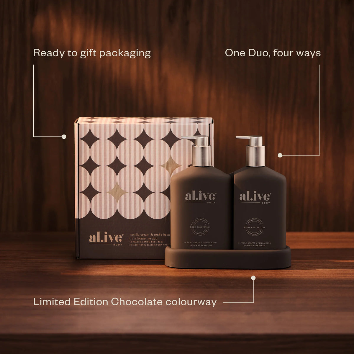 Transformative Wash & Lotion Duo - Vanilla Cream & Tonka Bean - LIMITED EDITION