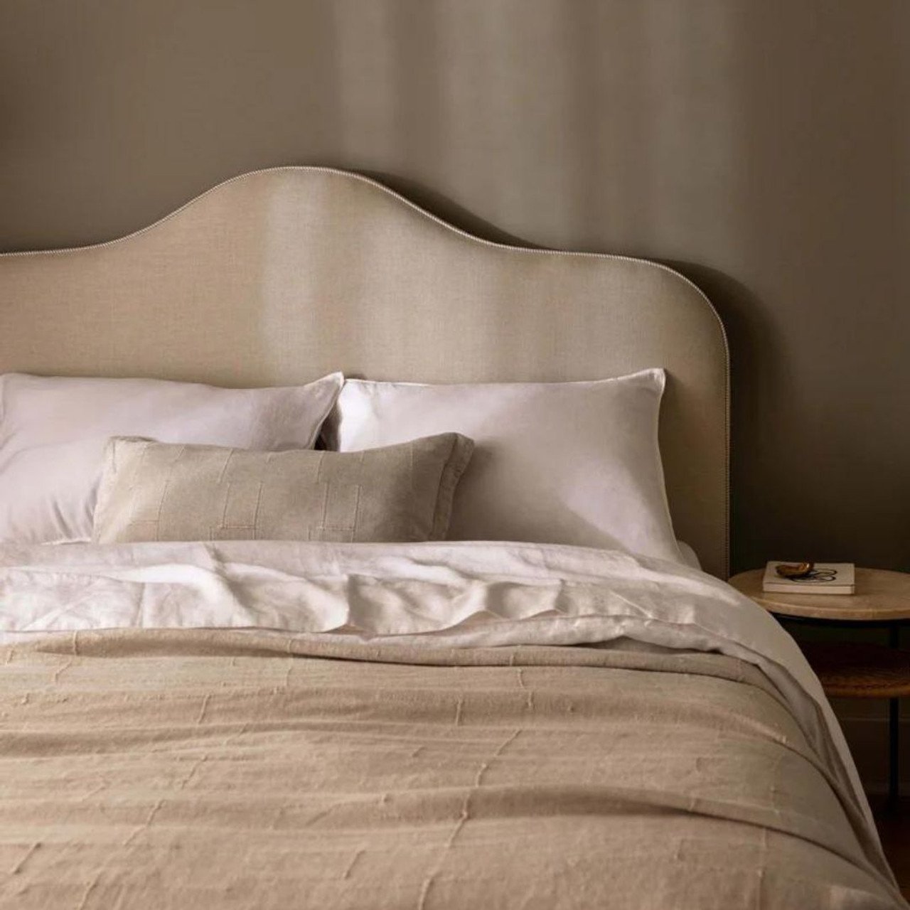 Palermo French Linen Rectangle Cushion - Sage