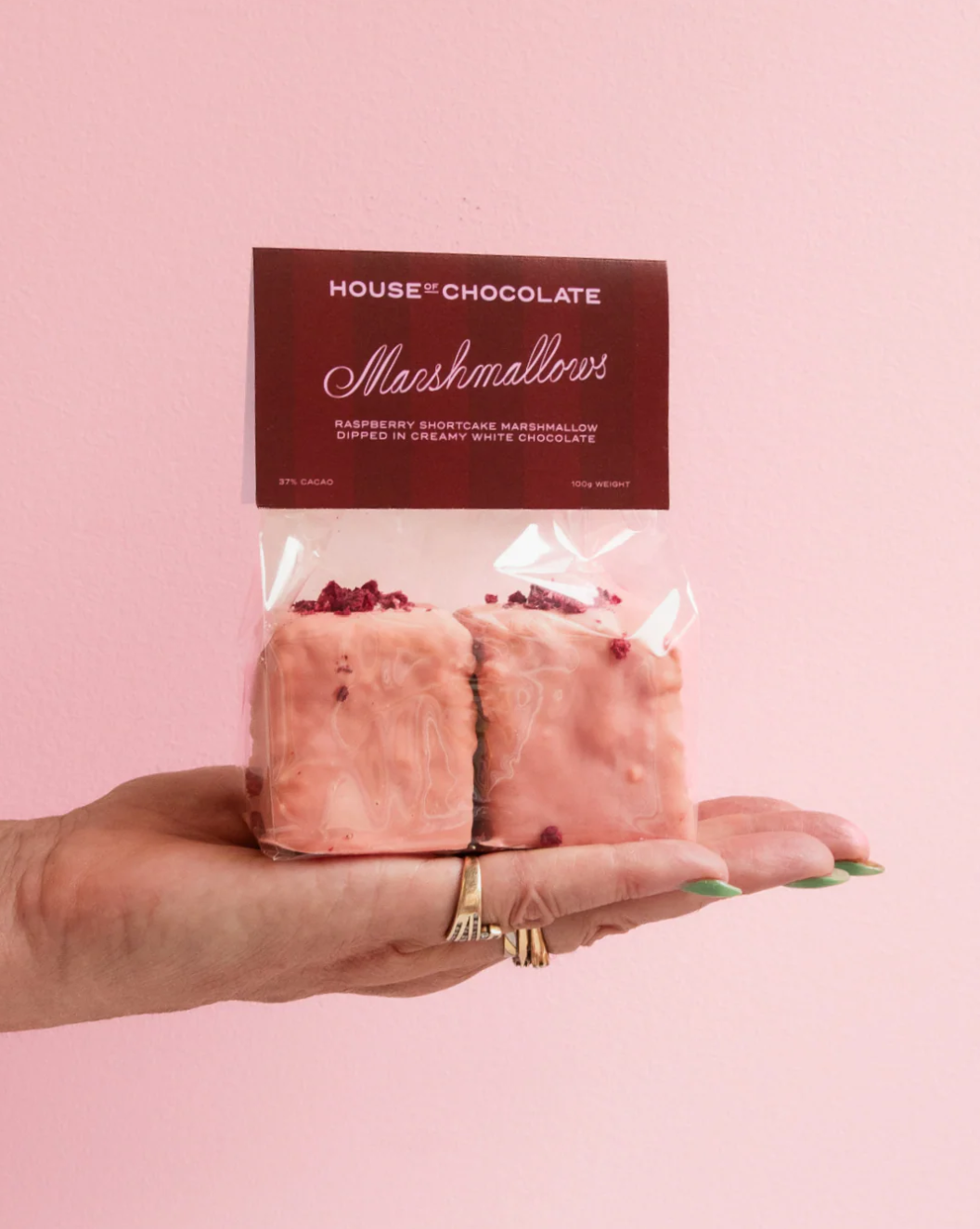 Raspberry Shortcake Marshmallows