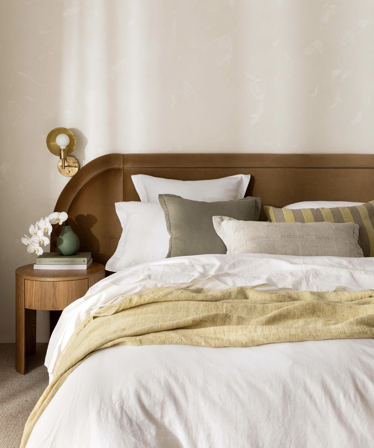 Palermo French Linen Rectangle Cushion - Natural