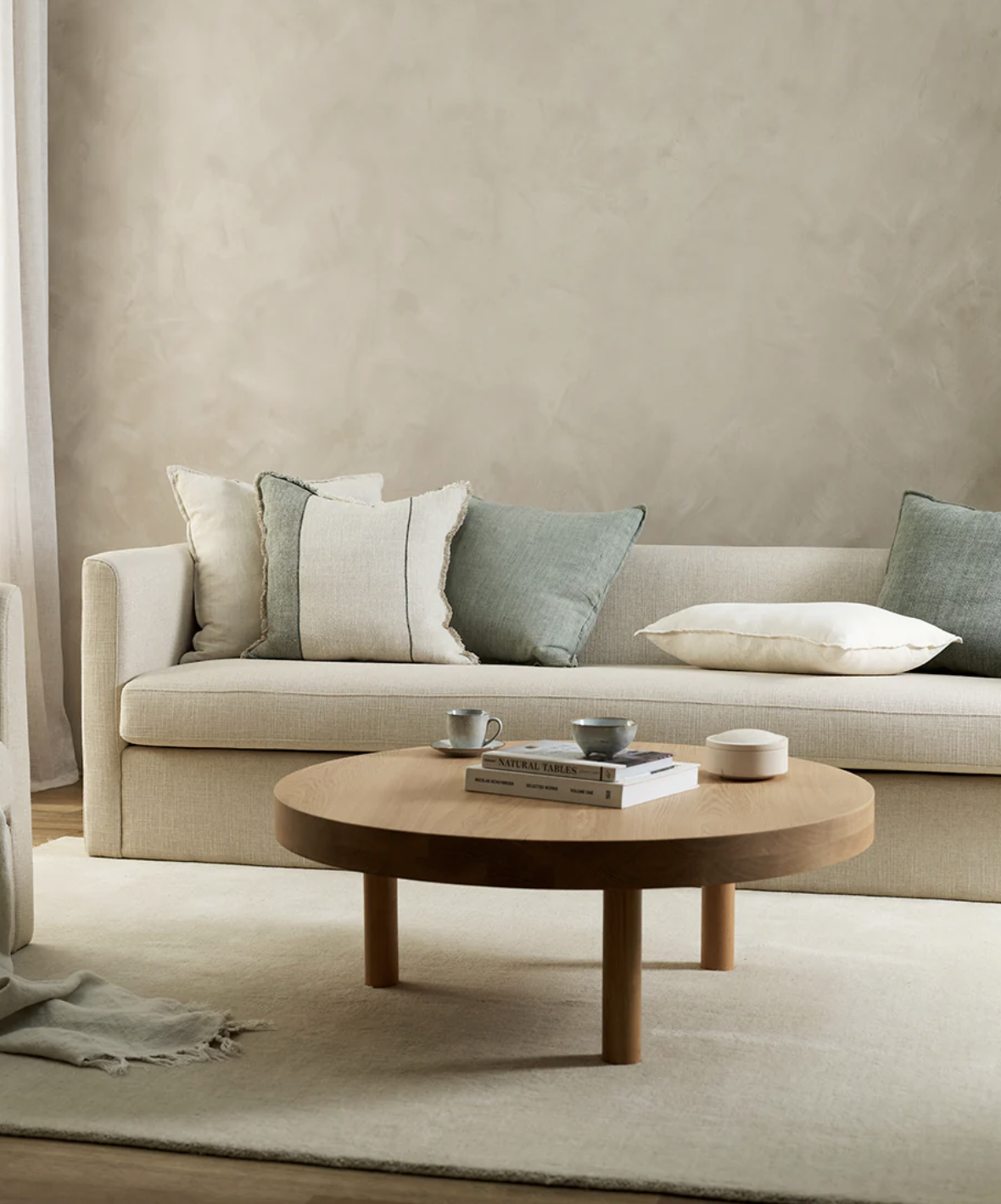 Flaxmill Cushion - Sage 50 x 50cm