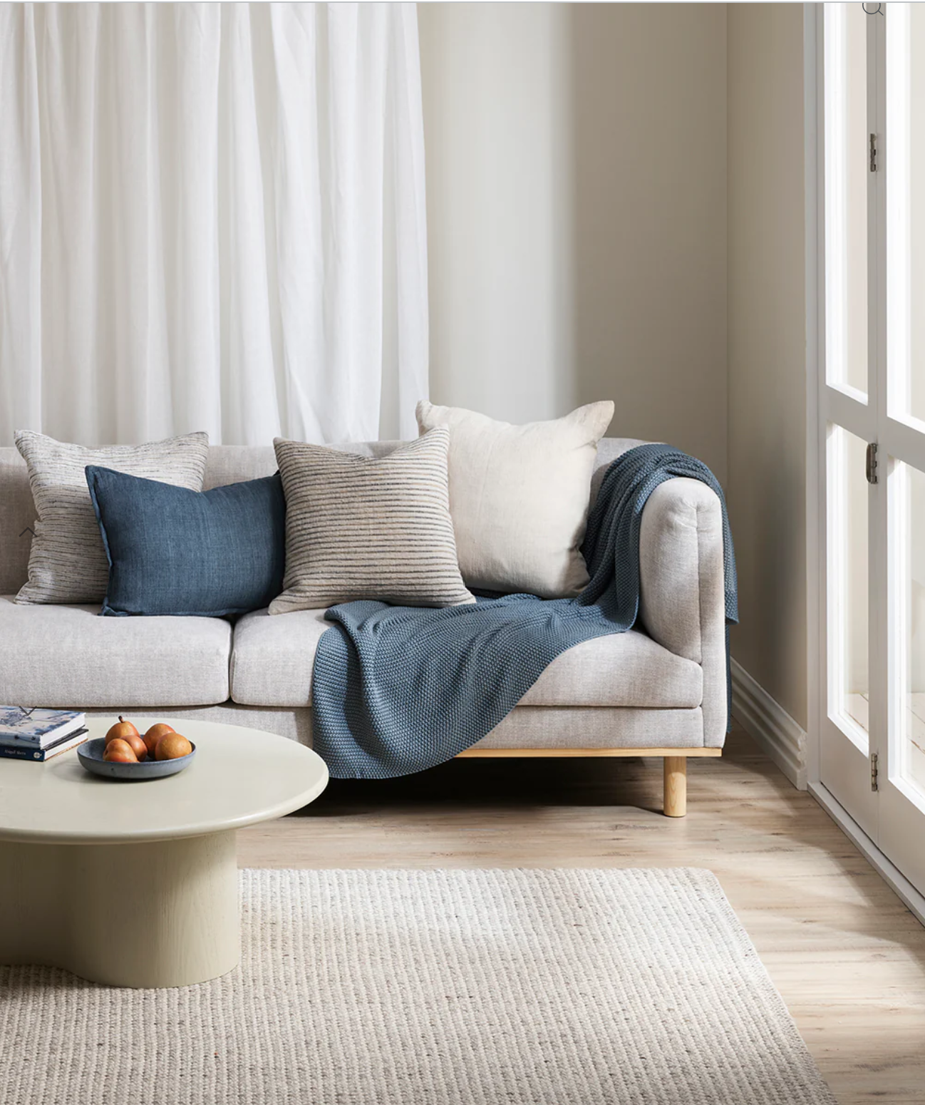 Arcadia Cushion - Cloudburst 40 x 60cm