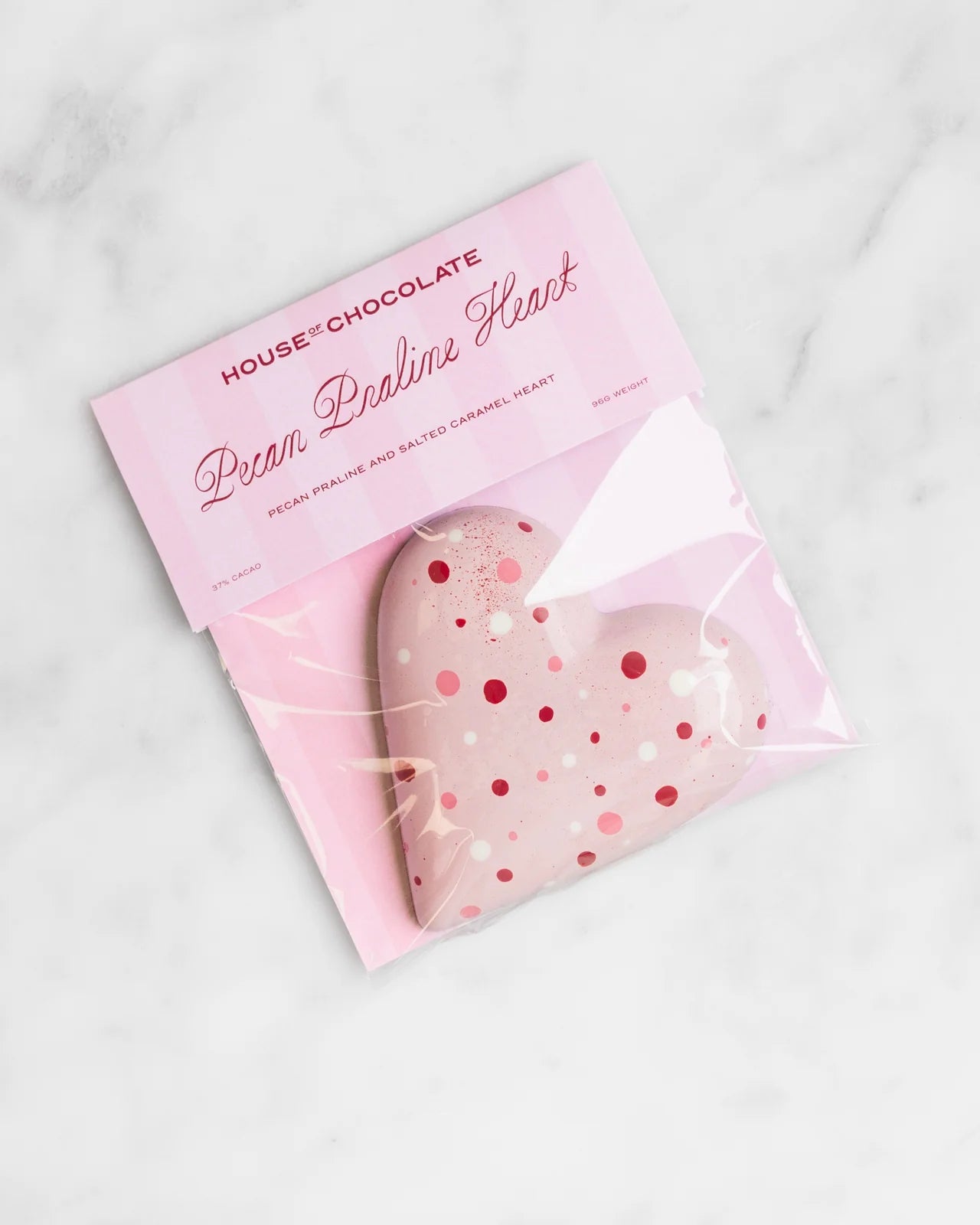 Pecan Praline & Caramel Milk Chocolate Heart