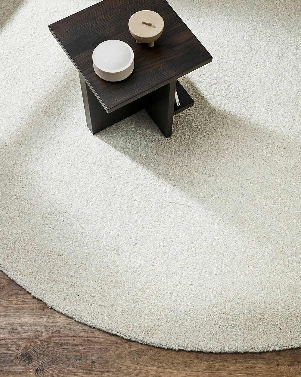 Baya | Dorset Round Rug - Natural White