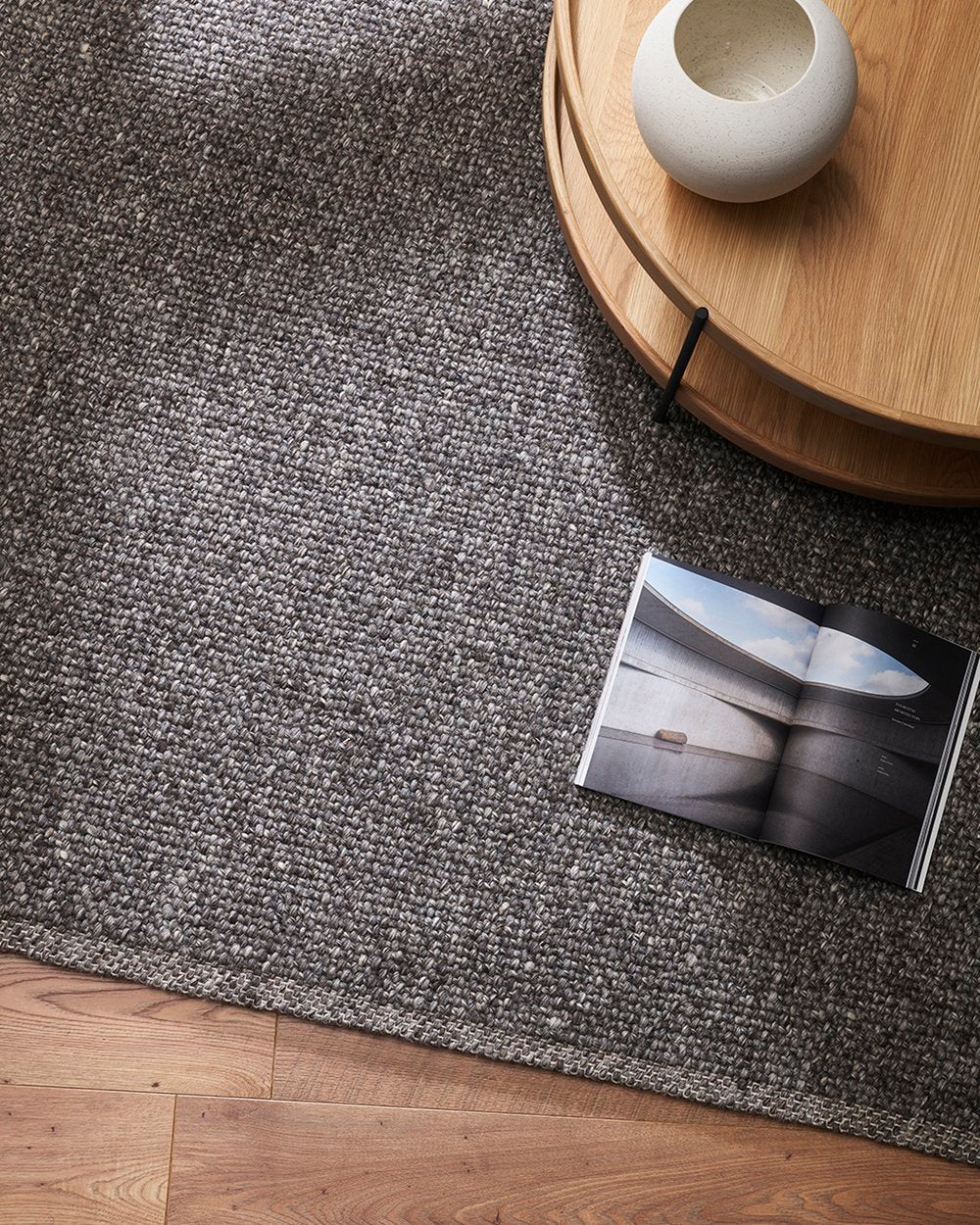 Baya | Nebraska Floor Rug - Charcoal