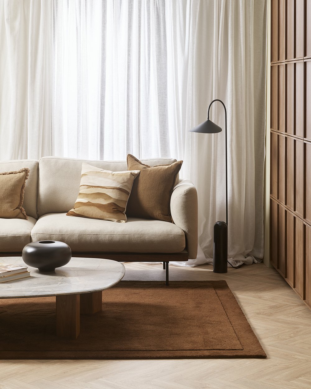 Baya | Norfolk Floor Rug - Chocolate