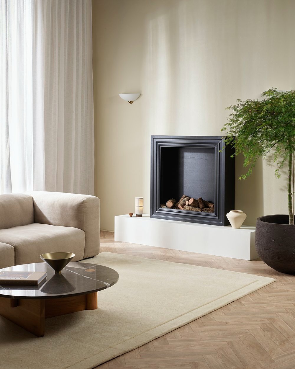 Baya | Norfolk Floor Rug - Ivory