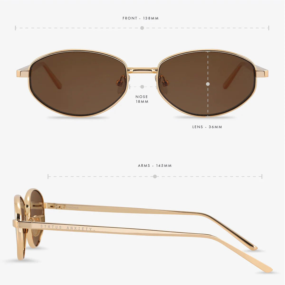 Enigma Gold Sunglasses - libandlu