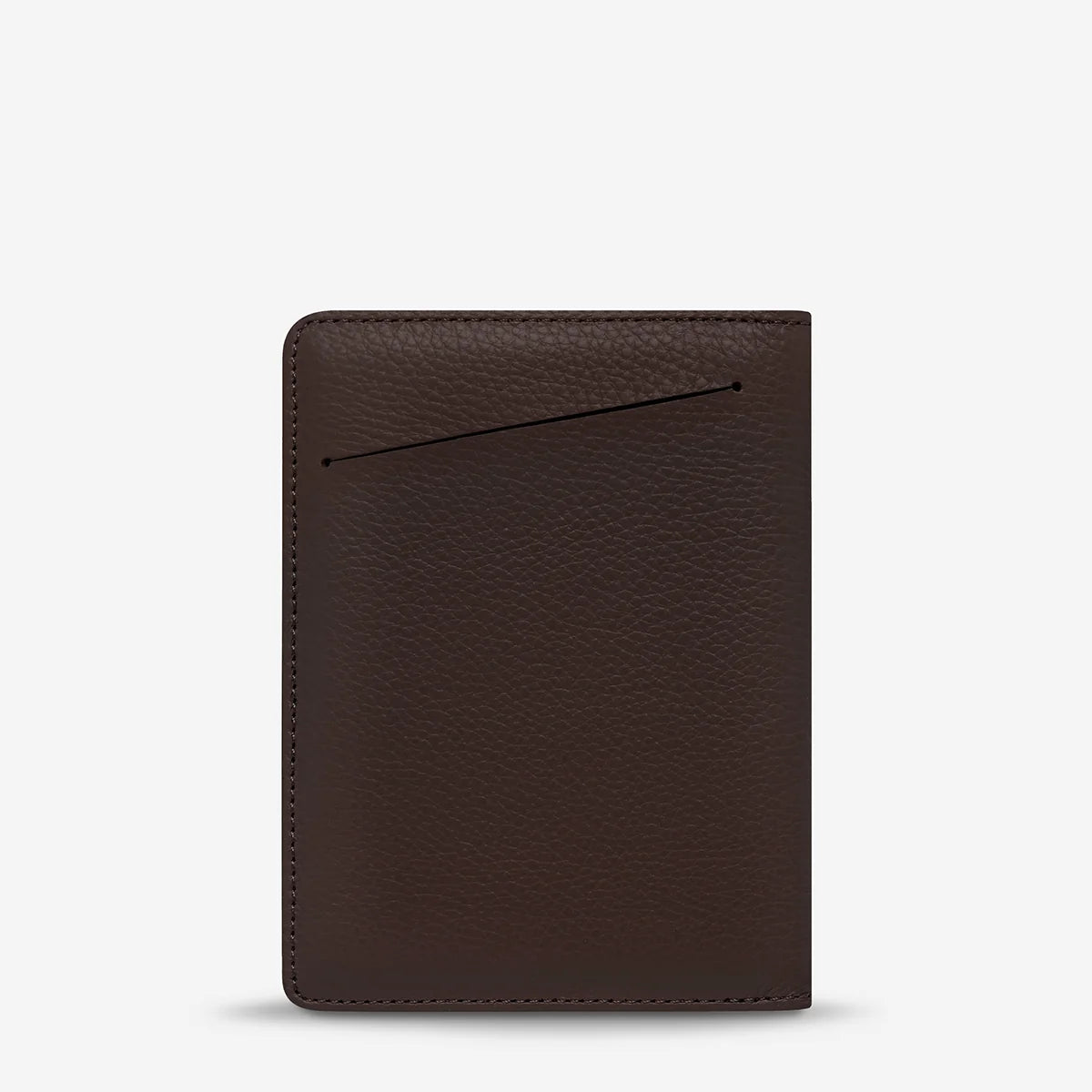 In Transit Leather Passport Wallet - Cocoa