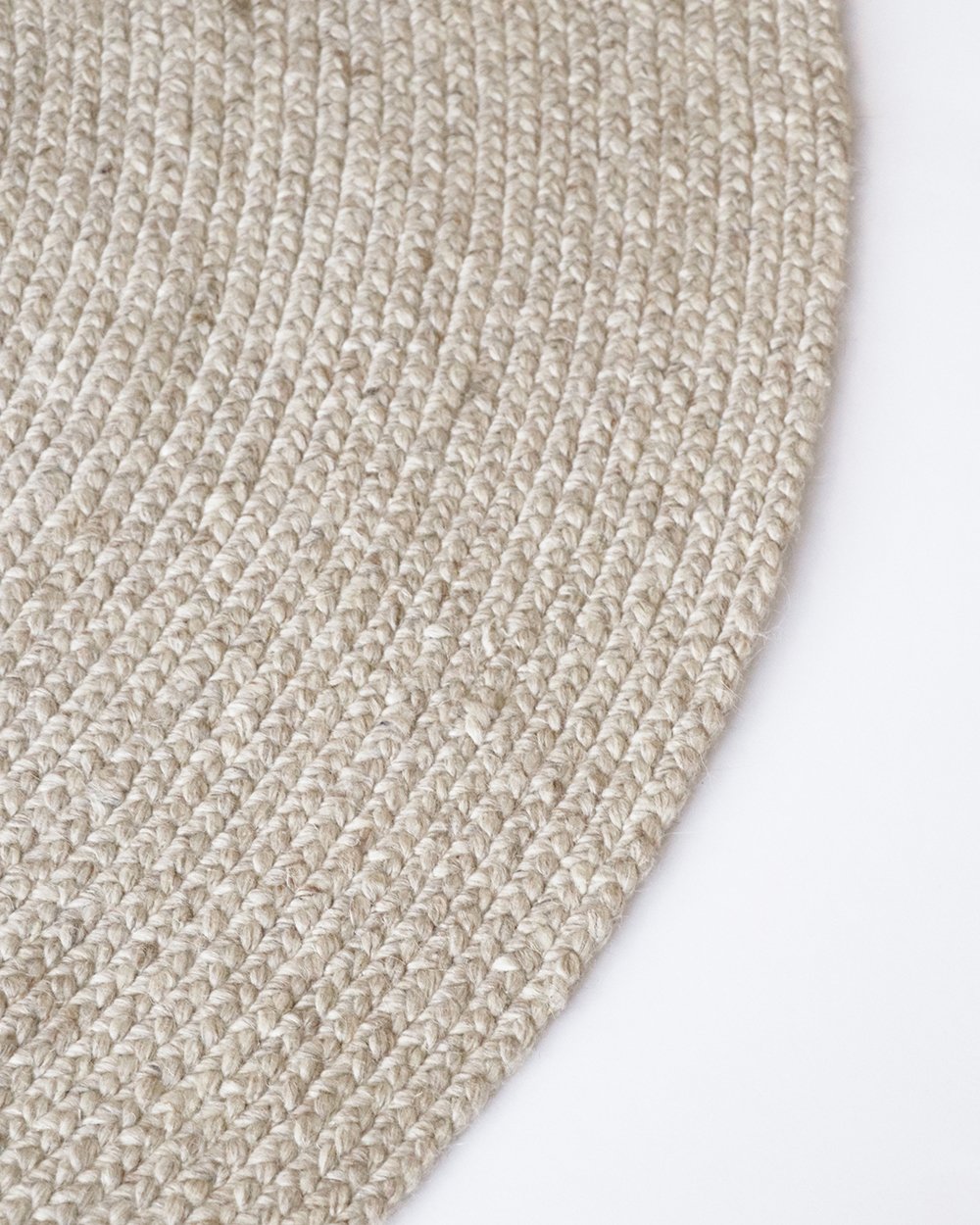 Baya | Tairua Round Floor Rug - Natural Straw