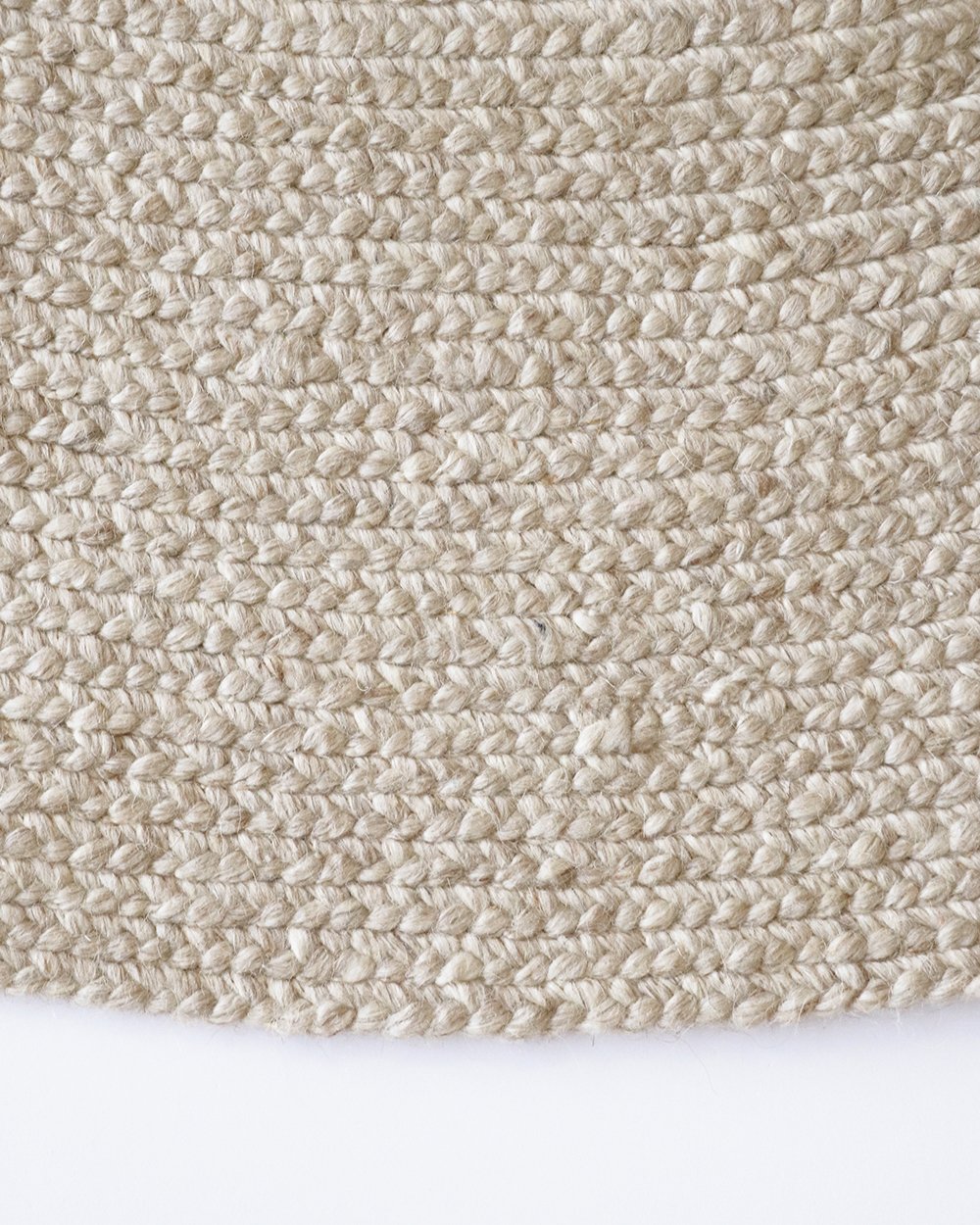 Baya | Tairua Round Floor Rug - Natural Straw