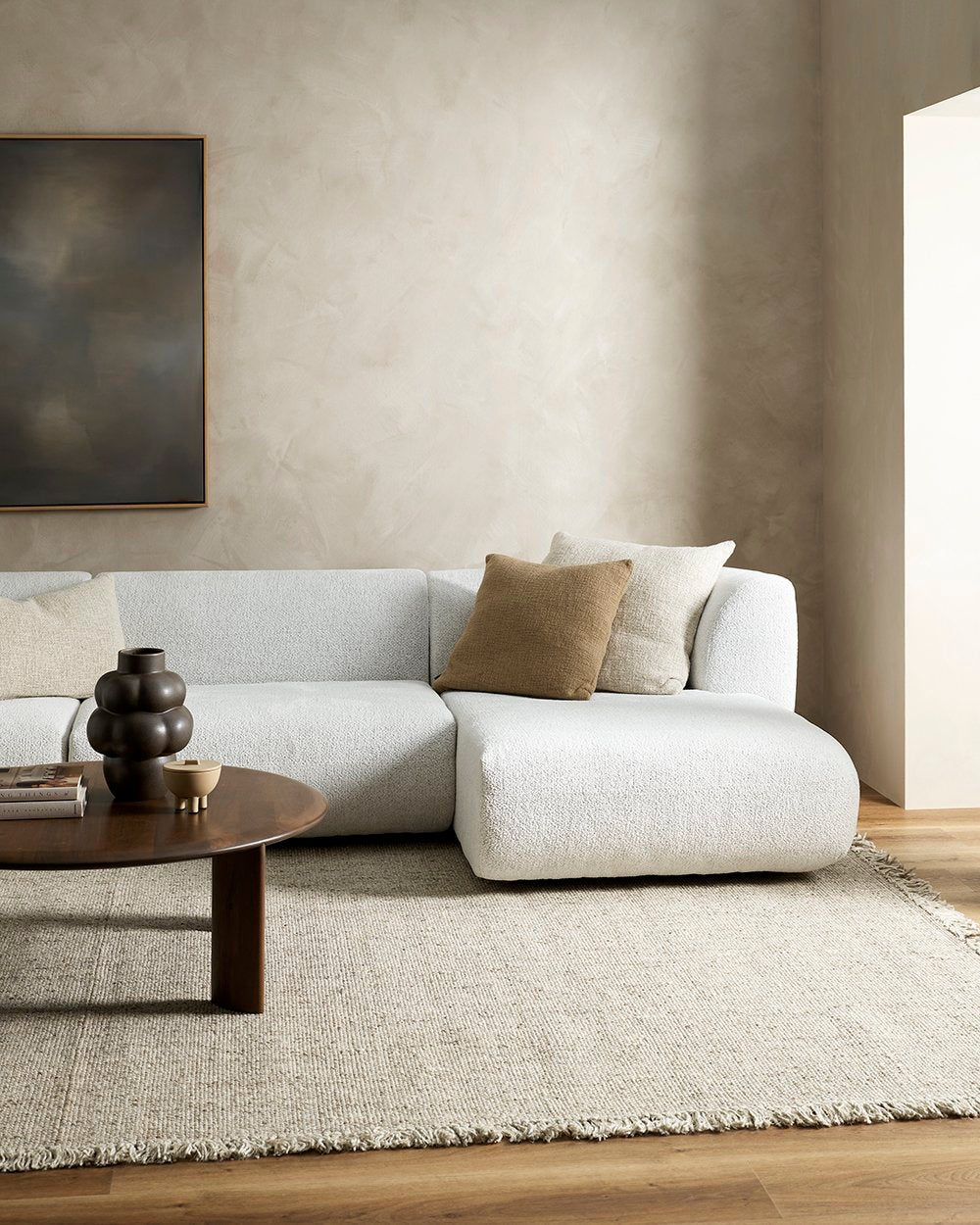 Baya | Ulster Floor Rug - Taupe
