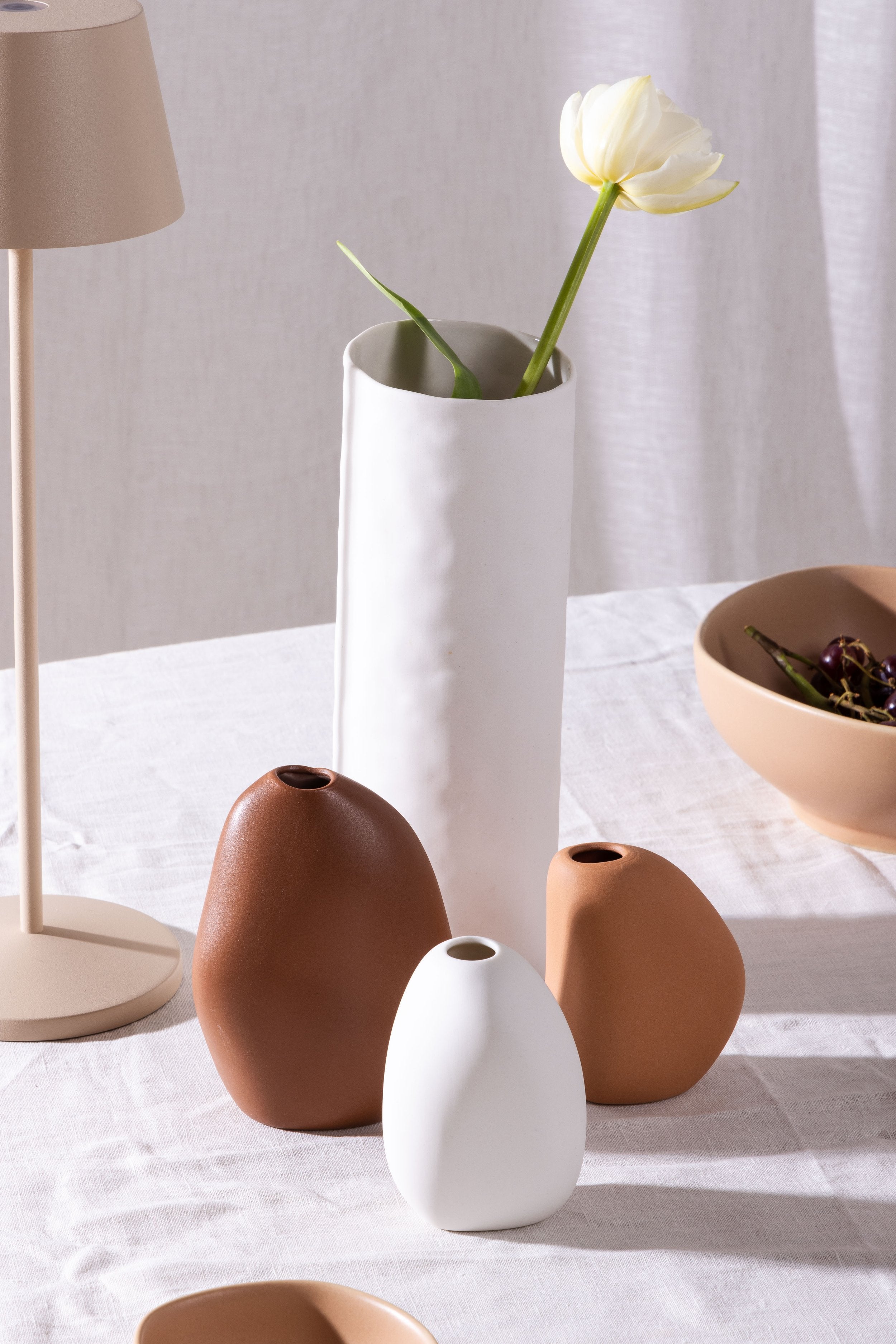 Bernie Vase - White