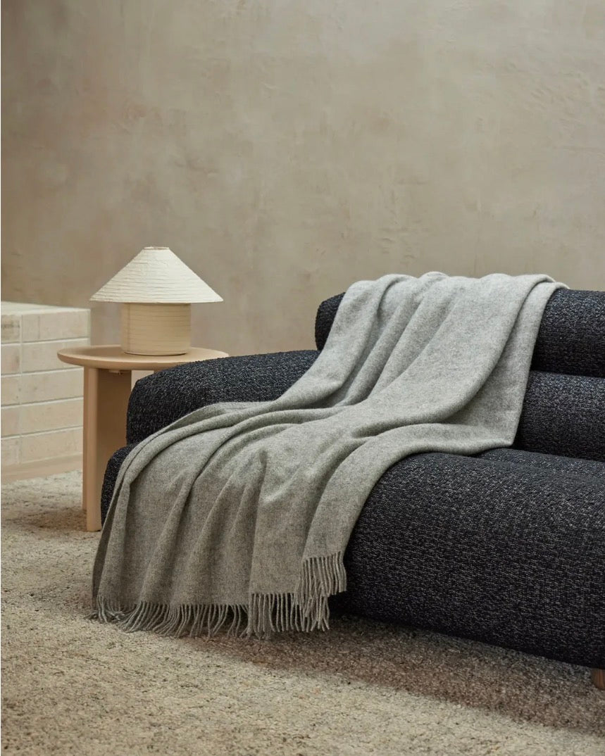 Nevis Throw Blanket - Ash