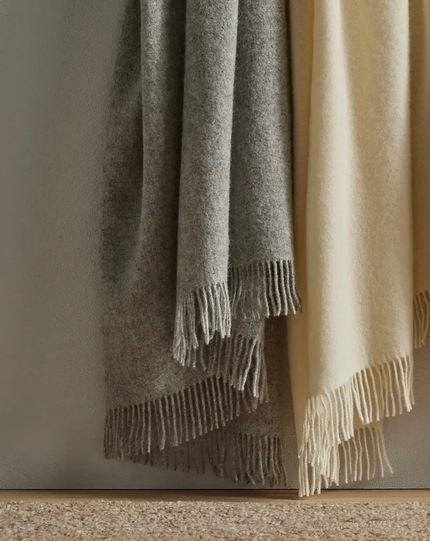 Nevis Throw Blanket - Ash