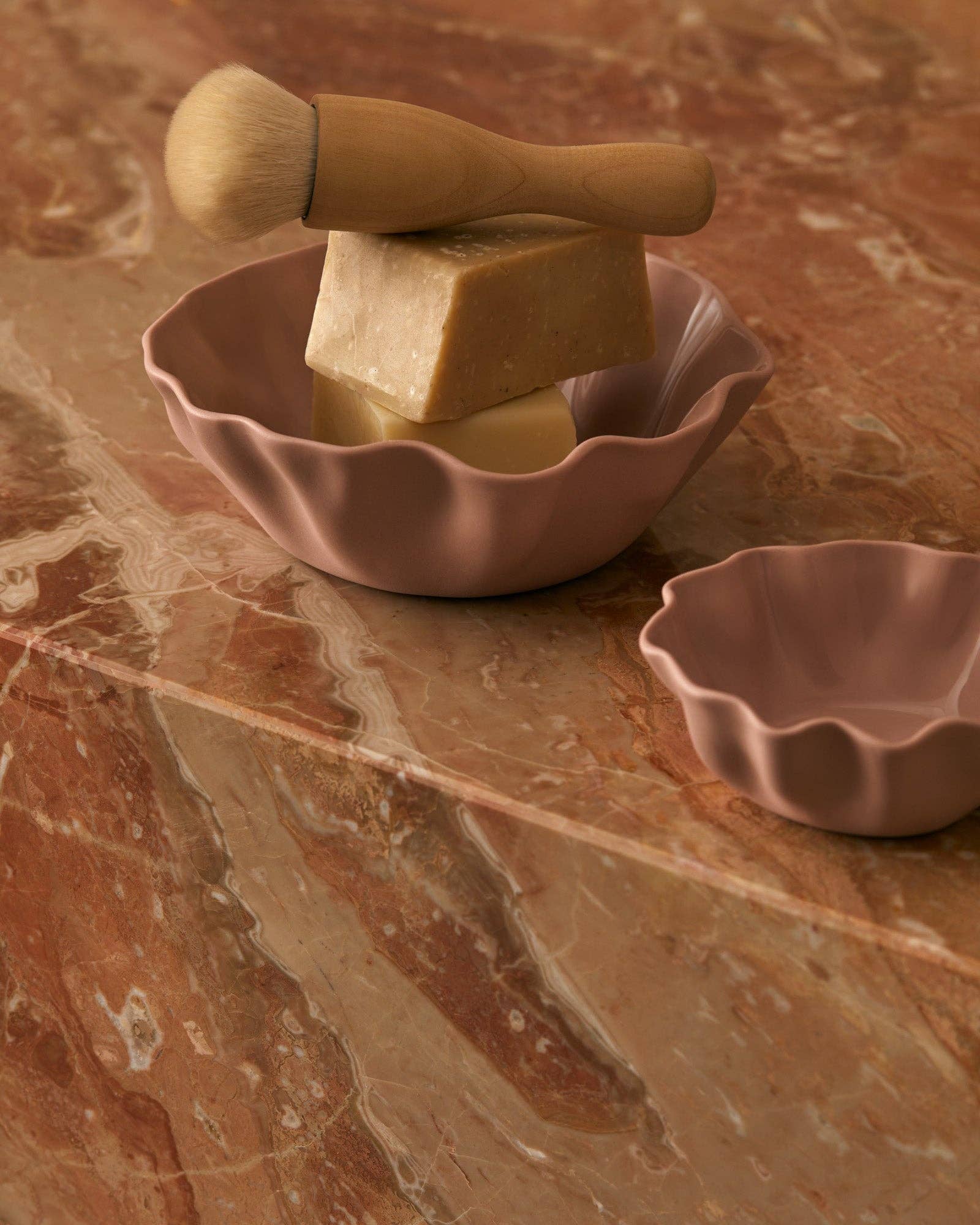 Ruffle Bowl Icy Pink (S)