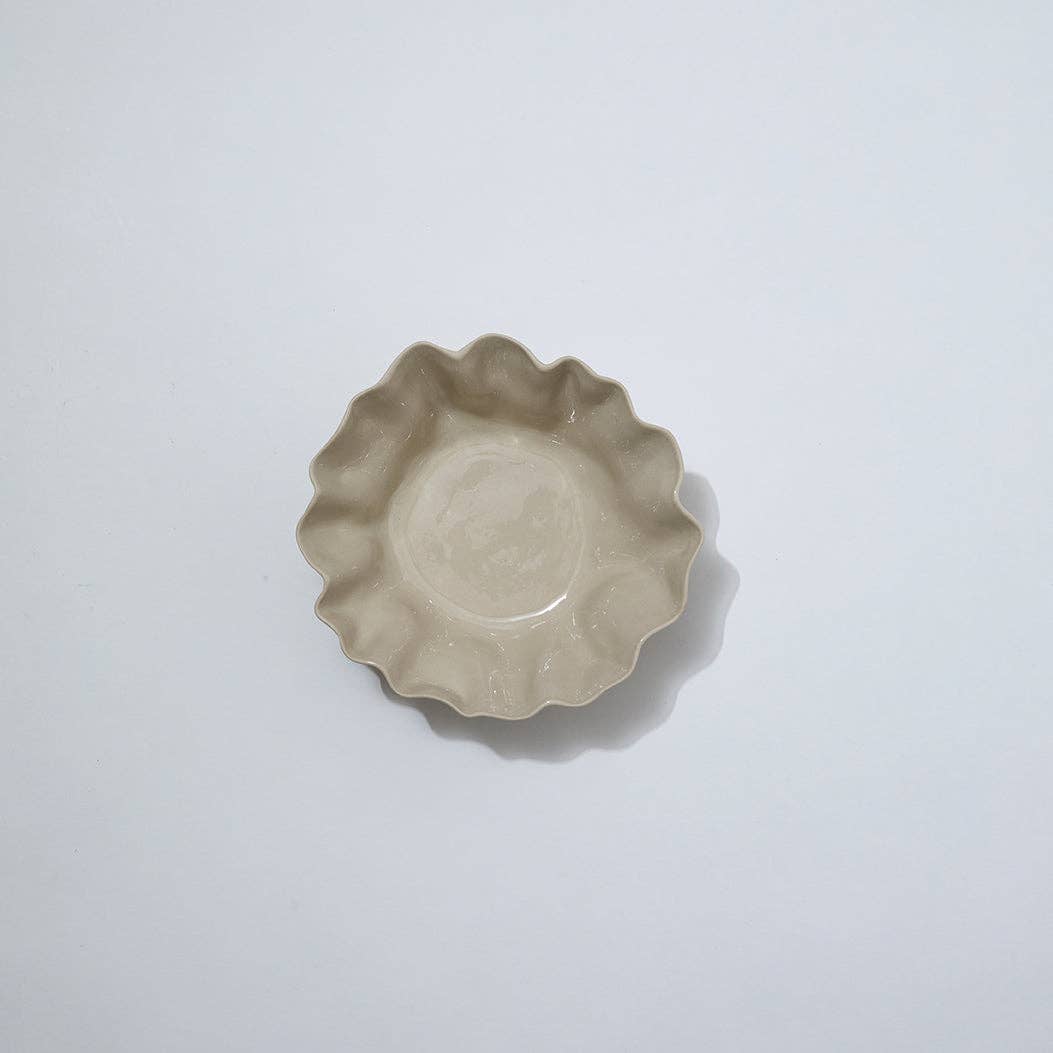 Ruffle Bowl Chalk White (M)
