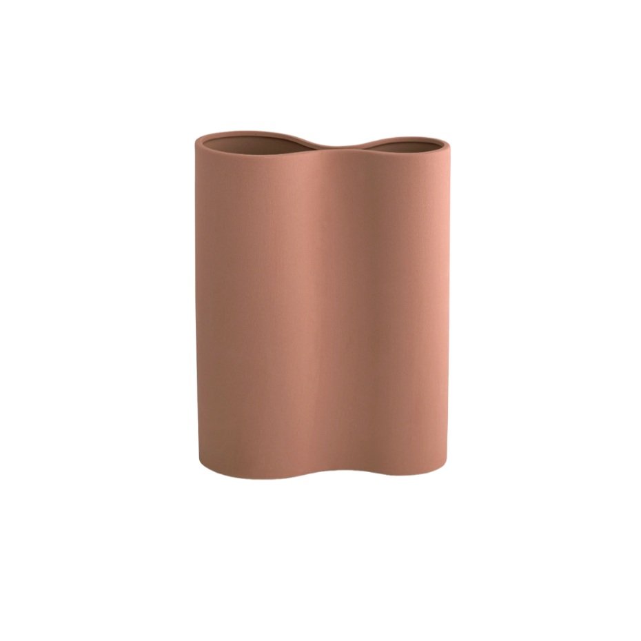 Smooth Infinity Vase Ochre - Medium