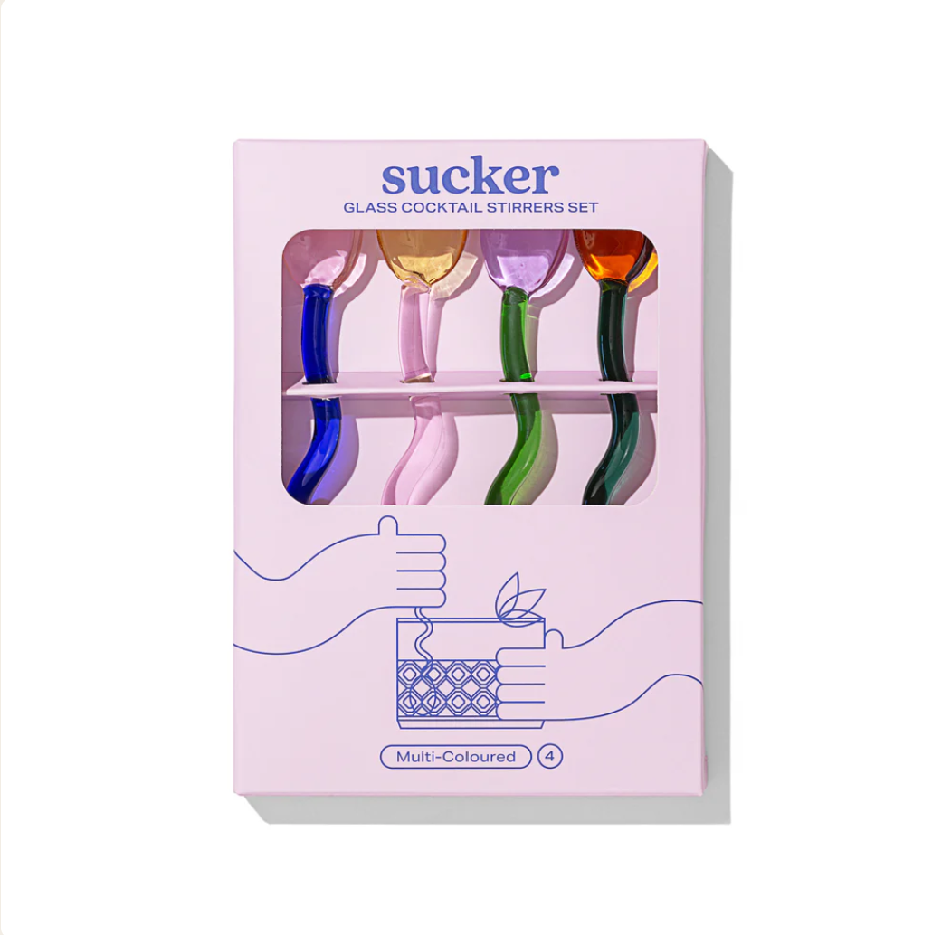 Glass Cocktail Stirrer set