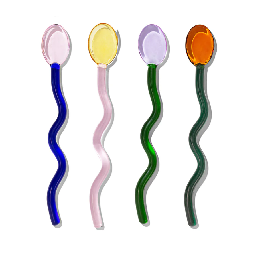 Glass Cocktail Stirrer set