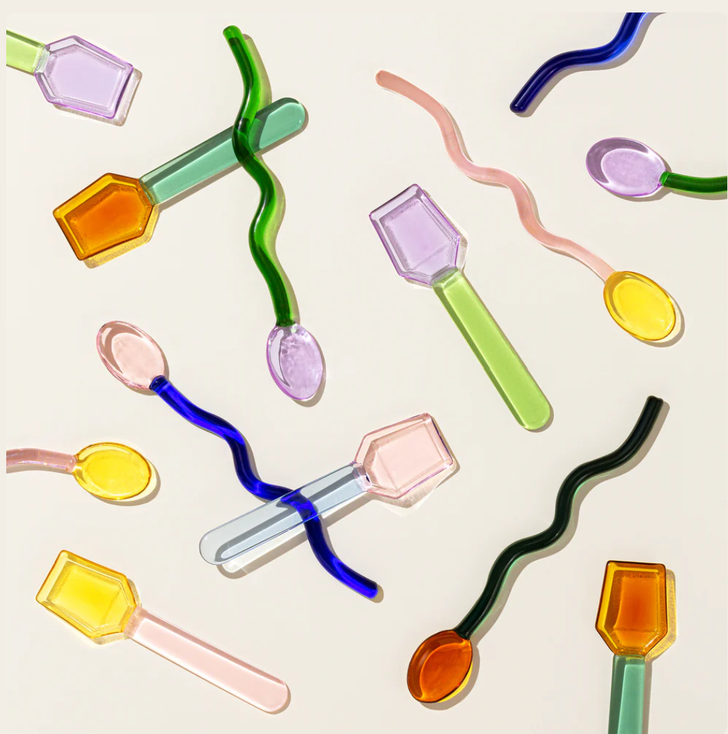 Glass Cocktail Stirrer set