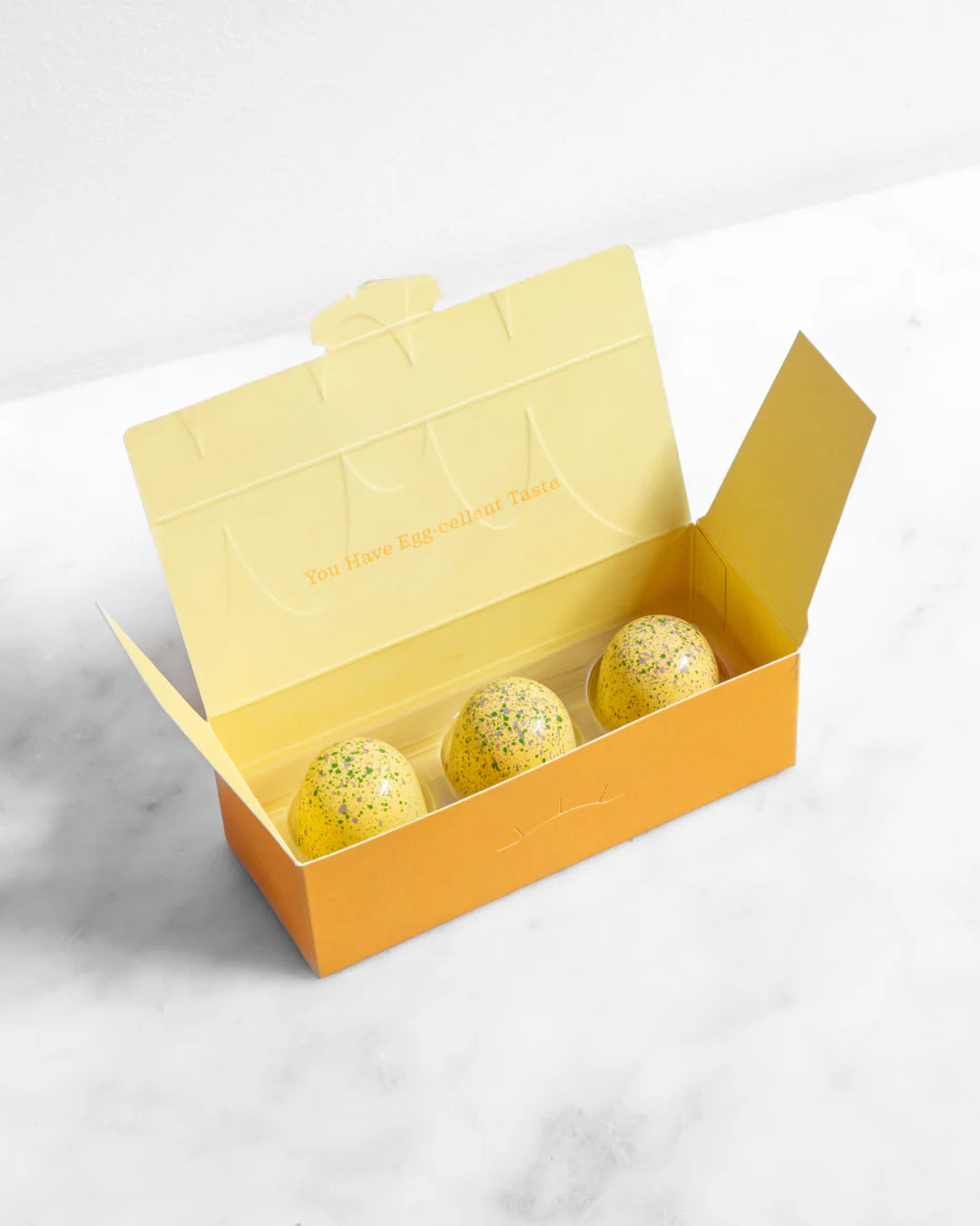 Three Piece Gooey Caramel Egg Bonbons