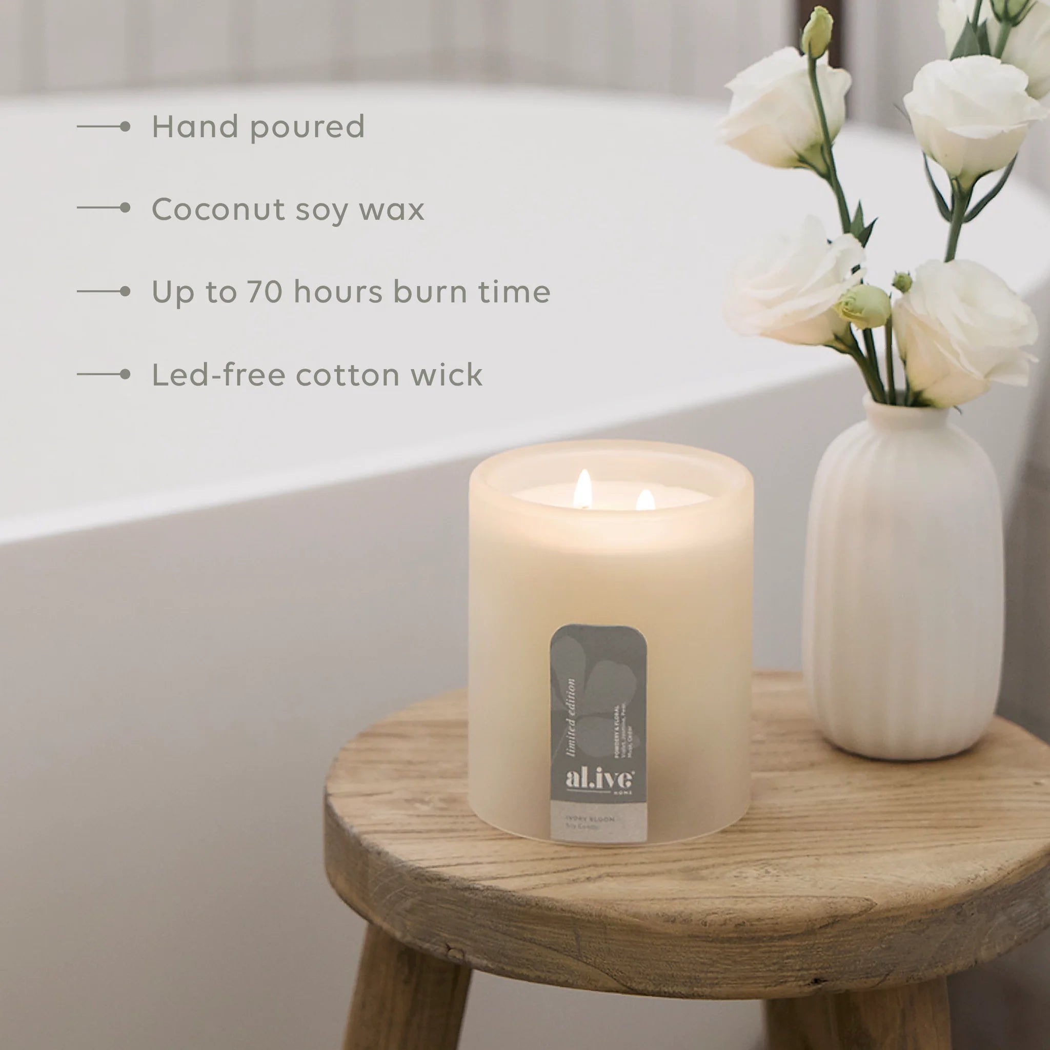 Soy candle - ivory bloom