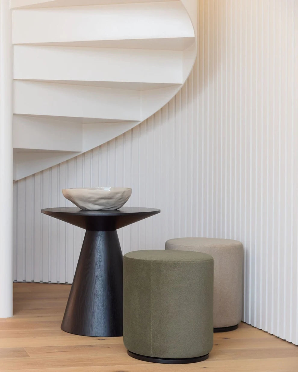 Mee Swivel Ottoman - Sand