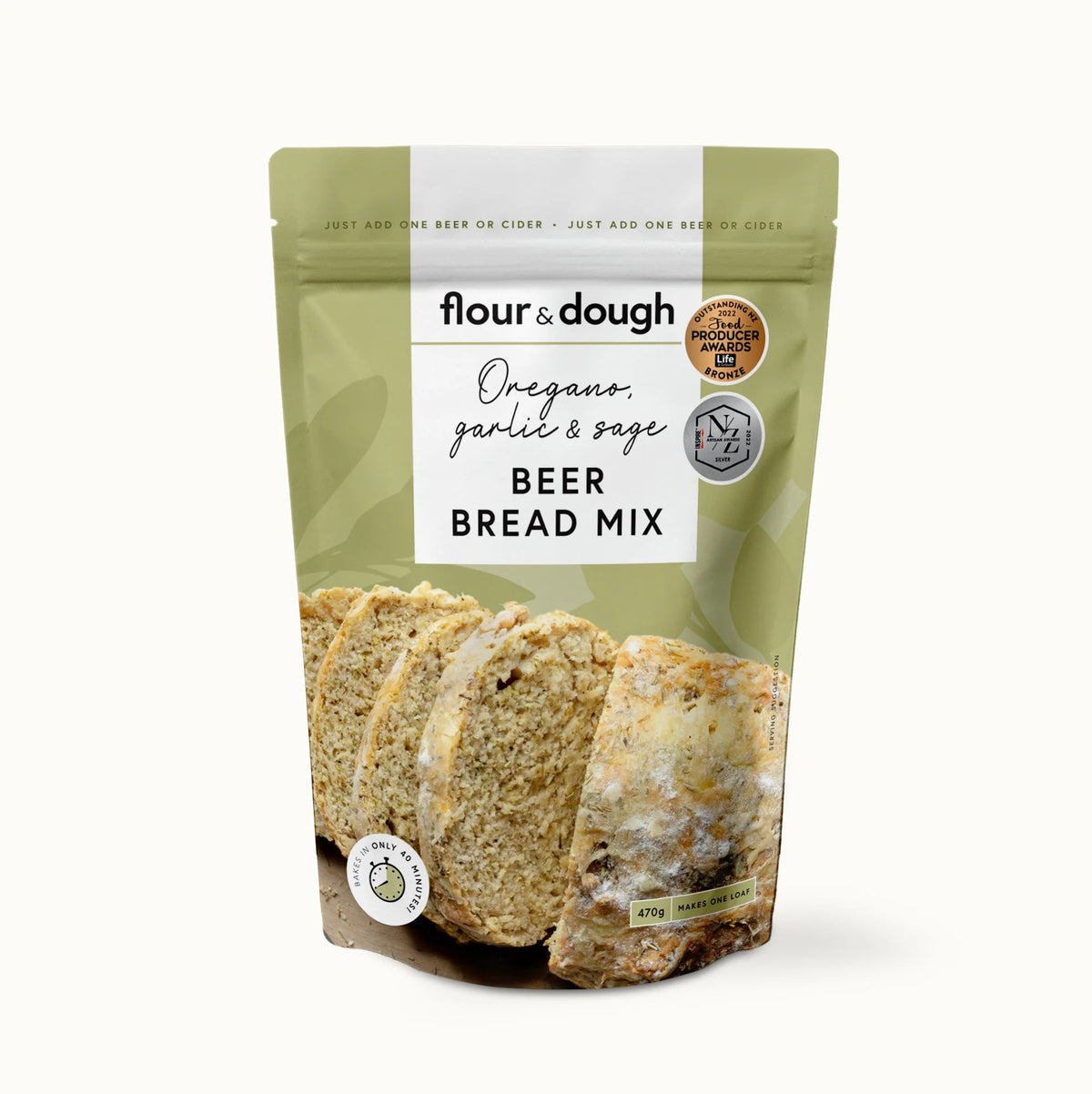 Flour & Dough - Oregano Garlic and Sage Beer Bread Baking Mix