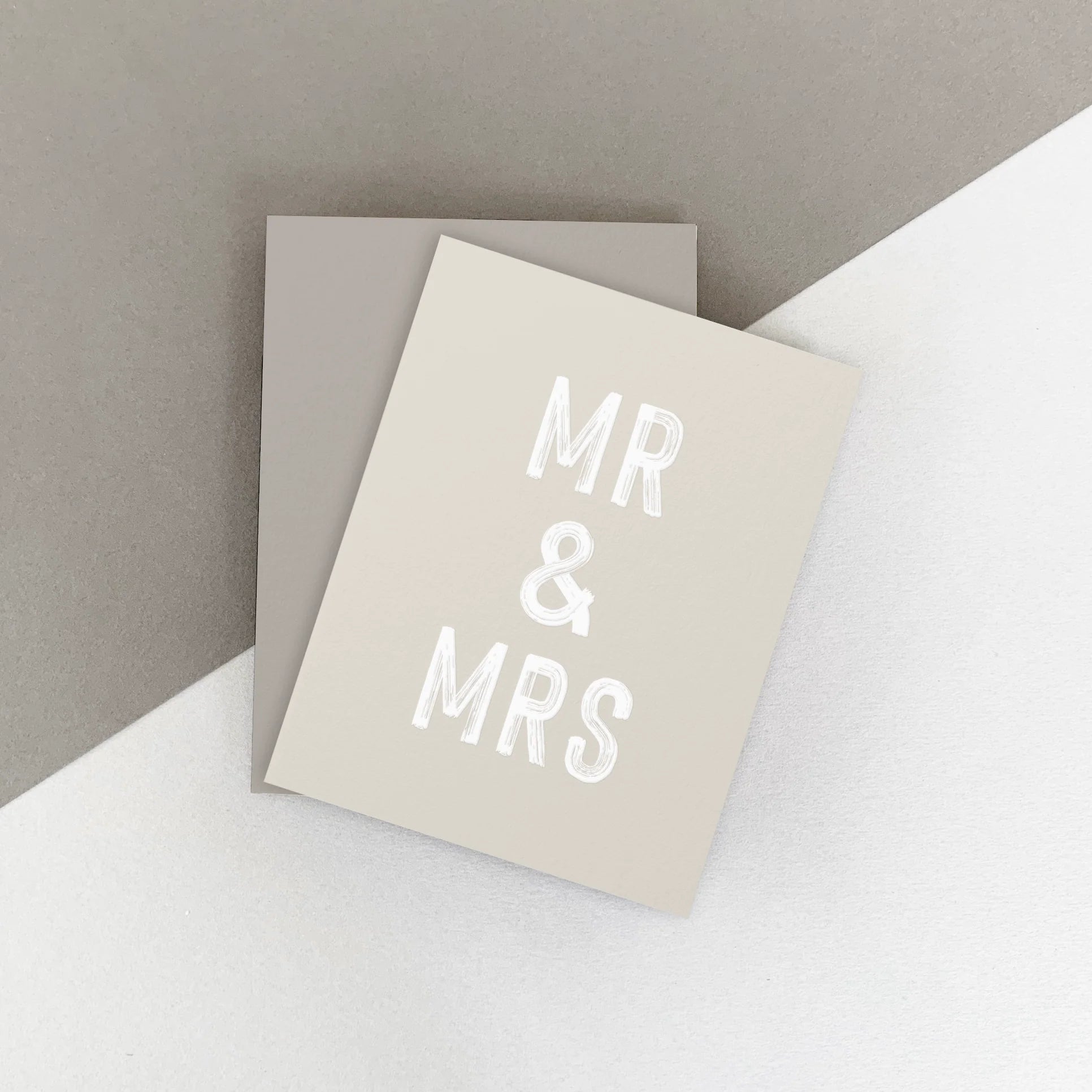 Mr & Mrs greeting card