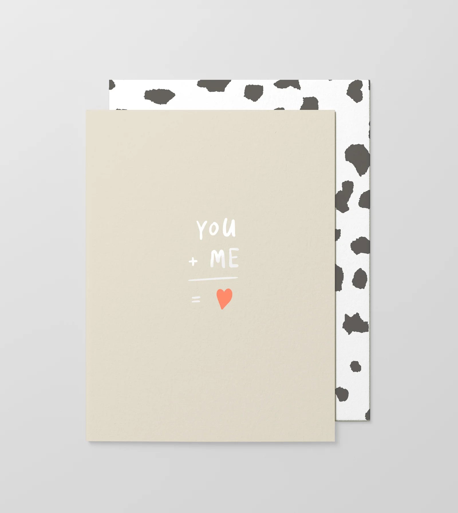 You + Me greeting card
