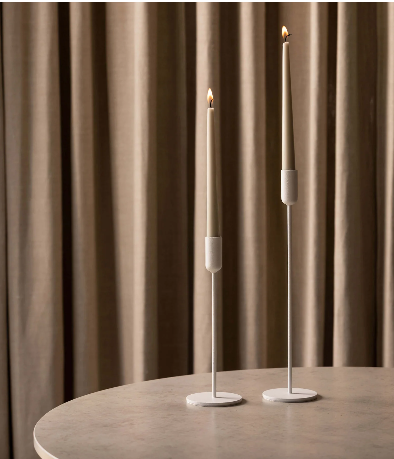 Mona Candle Holder Set - Chalk
