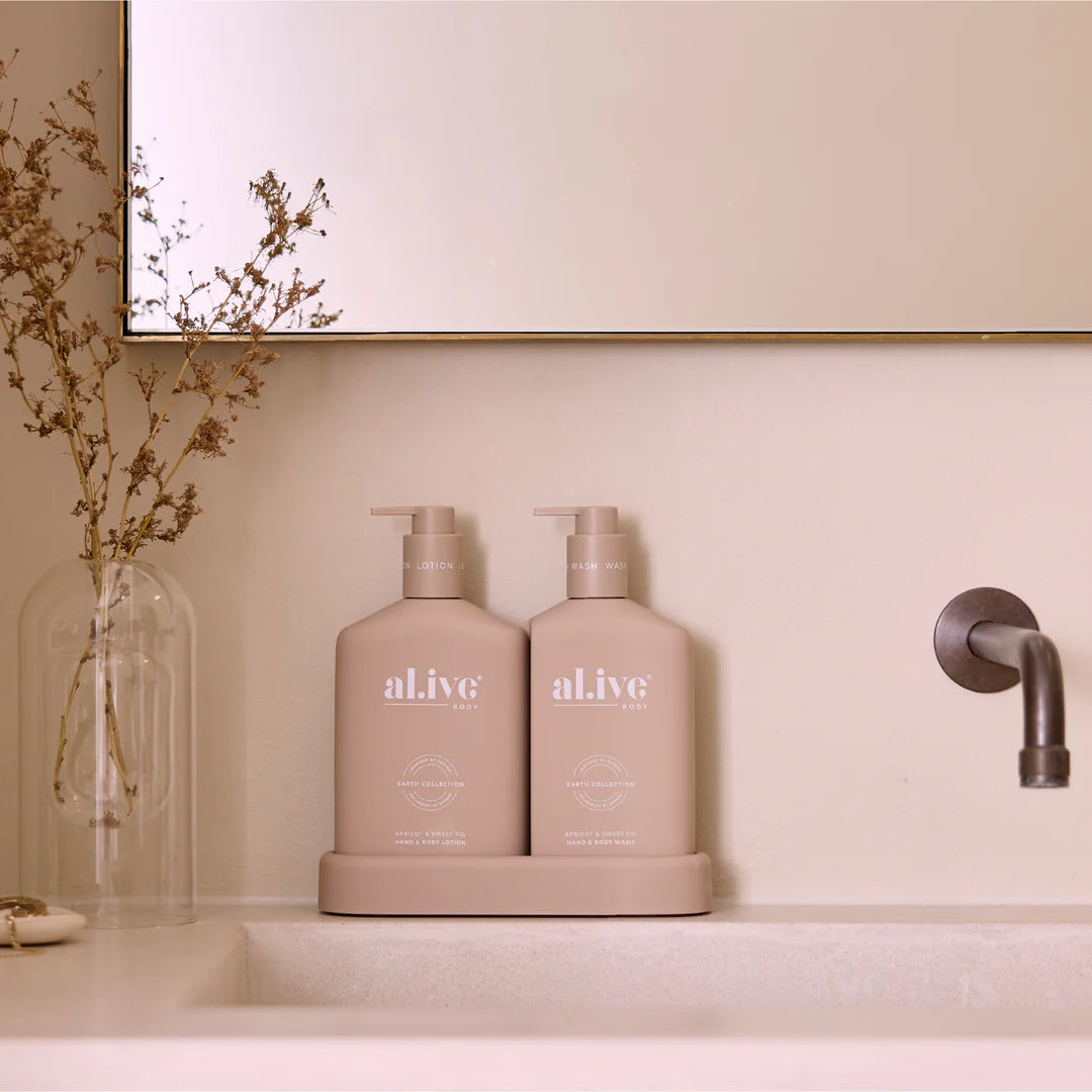 ali.ve - wash + lotion duo - apricot & sweet fig